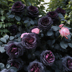 Роза Черная купить по цене от 450р. в интернет-магазине «Посадика» с доставкой почтой в в Арске и по всей России – [изображение №1].