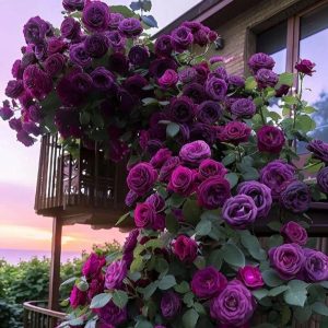 Роза Плетистая Плум Пэшн купить по цене от 610р. в интернет-магазине «Посадика» с доставкой почтой в в Арске и по всей России – [изображение №1].